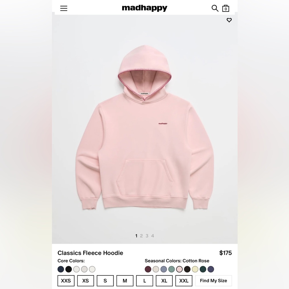 Madhappy Cotton Rose Hoodie + Sweatpant set